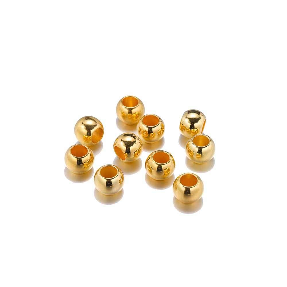 Golden Beads (8 mm, 25 pcs)