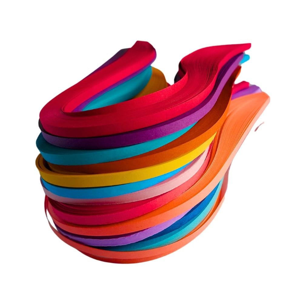 Quilling Strips Assorted 5 colours (5 mm, 100 strips)