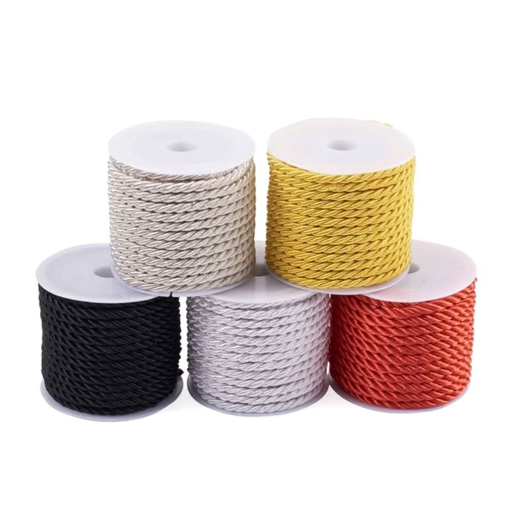 Satin Cord Roll 5 colours (3mm, 10 meter)