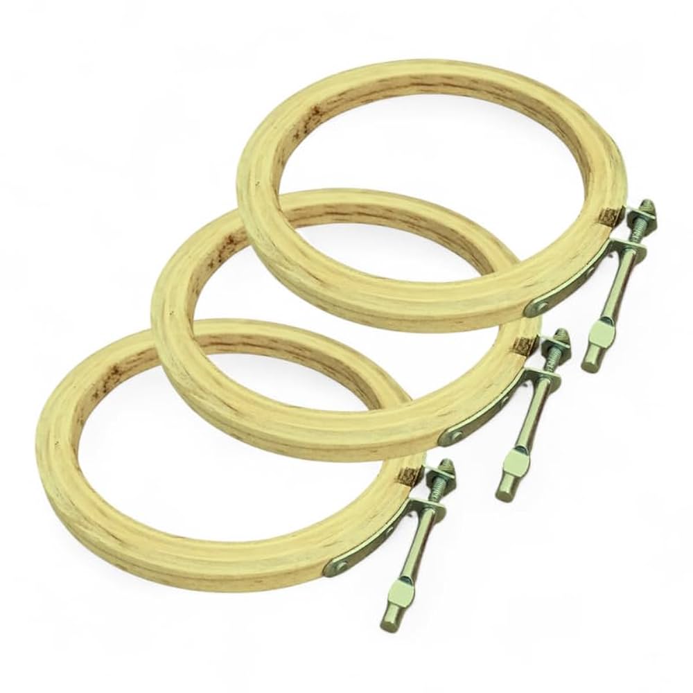 Wooden Hoops (6 inch, 3 pcs)