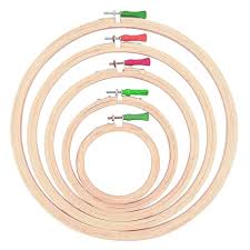 Wooden Hoops (6,8,12 inch, 6 pcs)